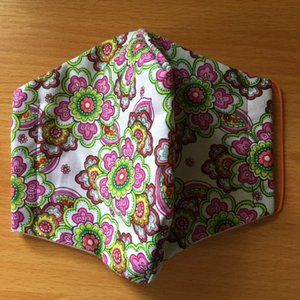 3-Layer Handmade Floral Face Mask